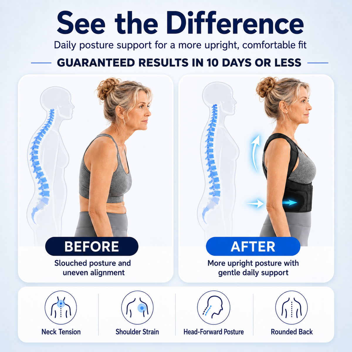Eicgo™ Adjustable Posture Corrector Belt